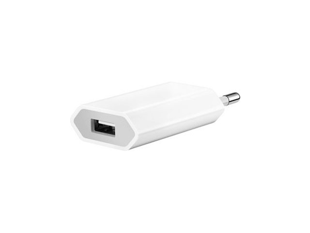 Зарядное устройство Apple USB Power Adapter универсальное (сетевое, 1A, 5W, белое)