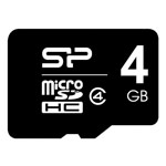 Флеш-карта Silicon Power microSDHC (4Gb, microSD, Class 4)