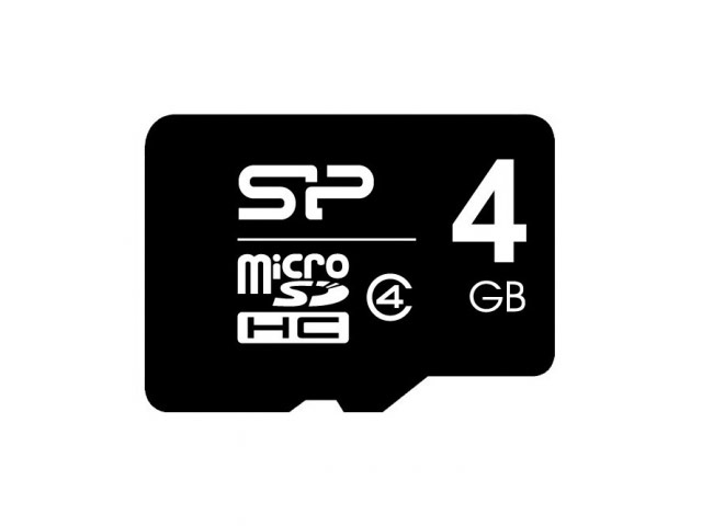 Флеш-карта Silicon Power microSDHC (4Gb, microSD, Class 4)
