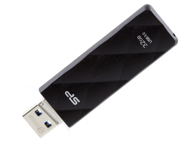 Флеш-карта Silicon Power USB Blaze B20 (8Gb, USB 3.0, черная)