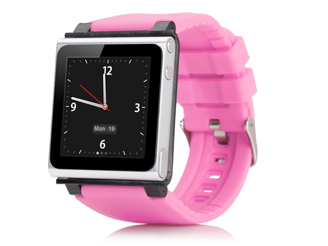 Браслет iWatchz Q Series для Apple iPod nano (6th gen) (розовый)