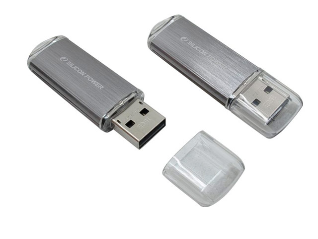 Флеш-карта Silicon Power USB Ultima II i-series (4Gb, USB 2.0, серебристая)