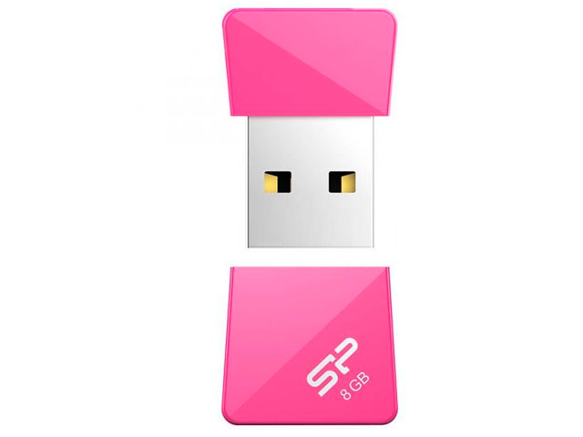 Флеш-карта Silicon Power USB Touch T08 (8Gb, USB 2.0, розовая)