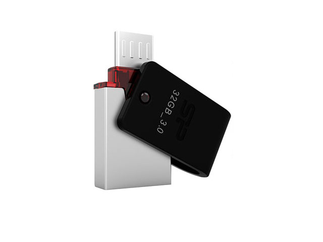 Флеш-карта Silicon Power USB Mobile X31 (8Gb, USB 3.0, OTG, черная)