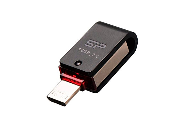 Флеш-карта Silicon Power USB Mobile X31 (16Gb, USB 3.0, OTG, черная)