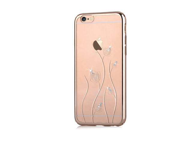 Чехол Vouni Crystal Blossom для Apple iPhone 6/6S (Champagne Gold, пластиковый)