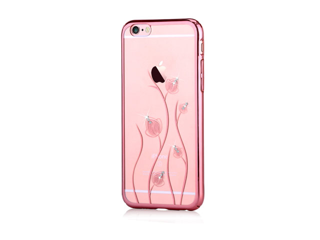 Чехол Vouni Crystal Blossom для Apple iPhone 6/6S (Rose Gold, пластиковый)