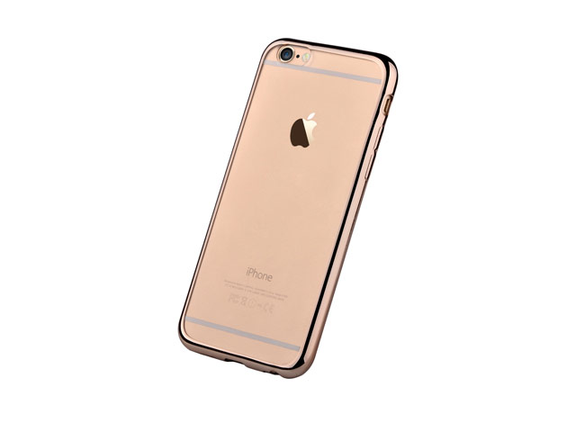 Чехол Devia Glitter Soft case для Apple iPhone 6/6S (Champagne Gold, гелевый)