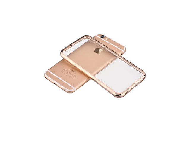 Чехол Devia Glitter Soft case для Apple iPhone 6/6S (Champagne Gold, гелевый)