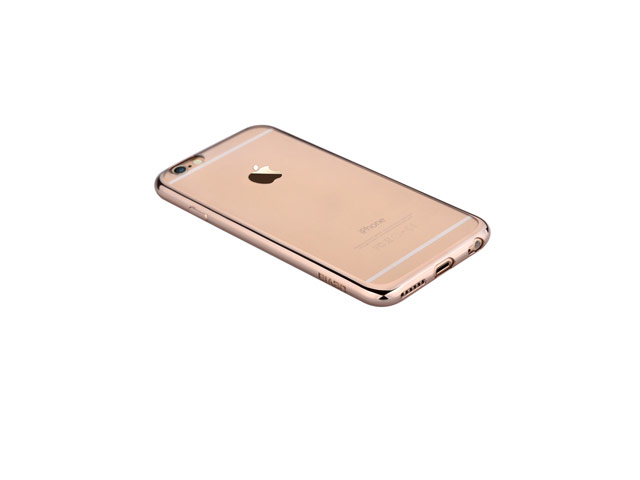 Чехол Devia Glitter Soft case для Apple iPhone 6/6S (Champagne Gold, гелевый)