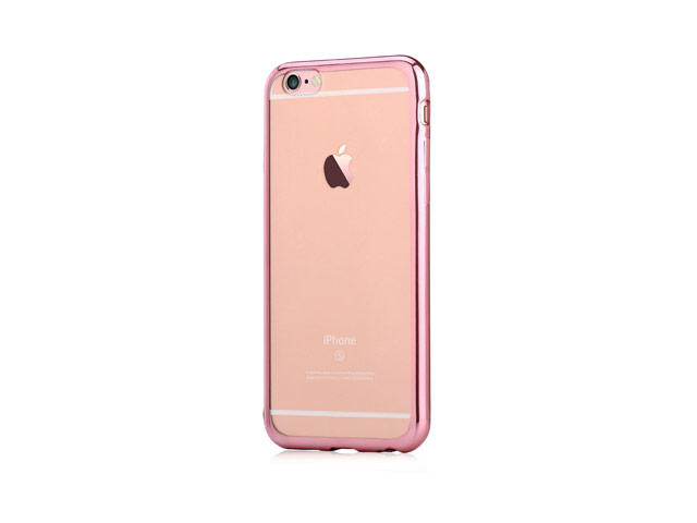 Чехол Devia Glitter Soft case для Apple iPhone 6/6S (Rose Gold, гелевый)