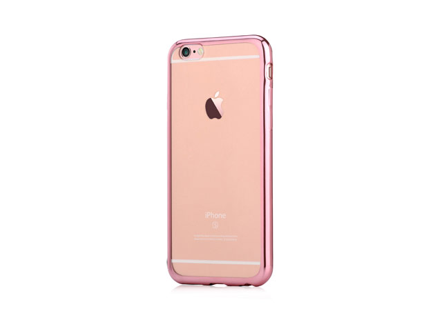 Чехол Devia Glitter Soft case для Apple iPhone 6/6S (Rose Gold, гелевый)
