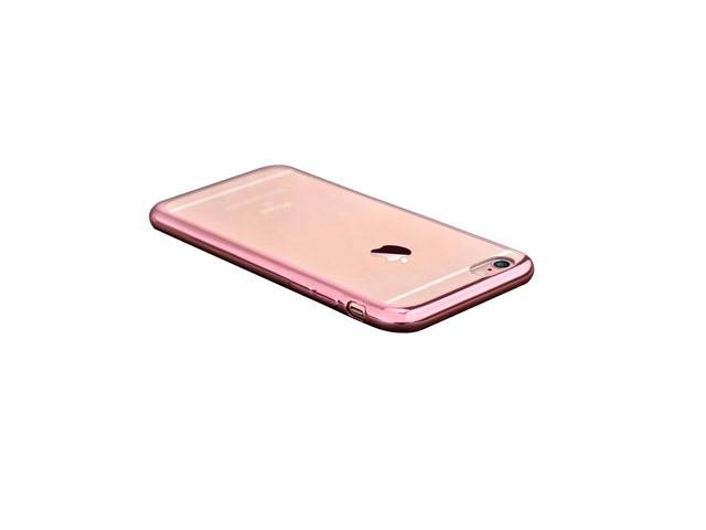 Чехол Devia Glitter Soft case для Apple iPhone 6/6S (Rose Gold, гелевый)
