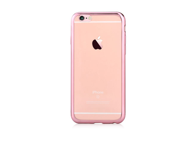 Чехол Devia Glitter Soft case для Apple iPhone 6/6S (Rose Gold, гелевый)