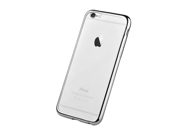 Чехол Devia Glitter Soft case для Apple iPhone 6/6S (Silver, гелевый)