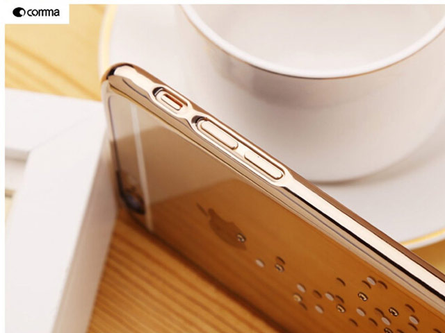 Чехол Comma Unique Polka 360 для Apple iPhone 6/6S (Champagne Gold, пластиковый)