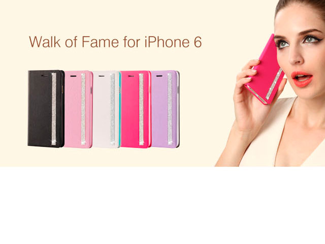 Чехол RGBMIX X-Fitted Walk of fame для Apple iPhone 6 (сиреневый, кожаный)