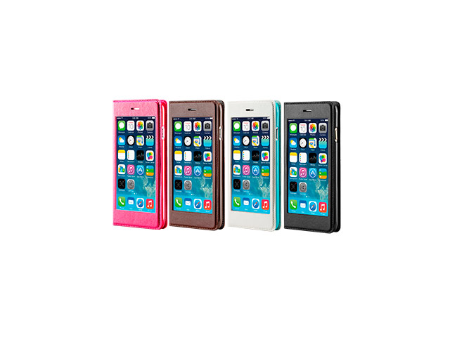 Чехол RGBMIX X-Fitted Privacy Protector для Apple iPhone 6 (розовый, кожаный)