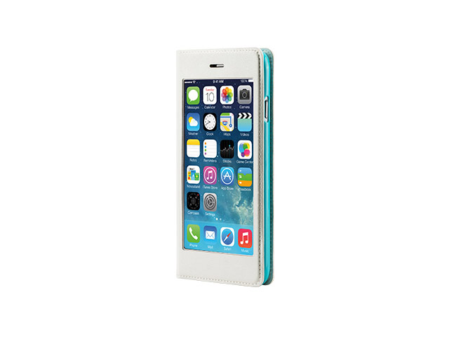 Чехол RGBMIX X-Fitted Privacy Protector для Apple iPhone 6 (белый, кожаный)