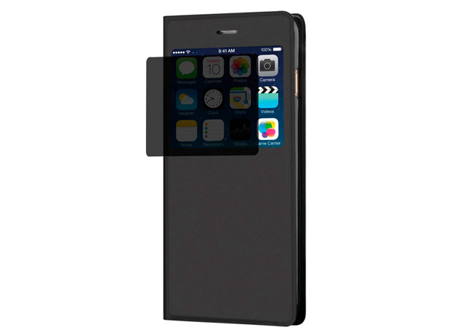 Чехол RGBMIX X-Fitted Privacy Guard для Apple iPhone 6/6S (черный, кожаный)
