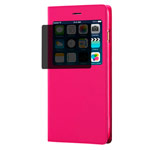 Чехол RGBMIX X-Fitted Privacy Guard для Apple iPhone 6/6S (розовый, кожаный)