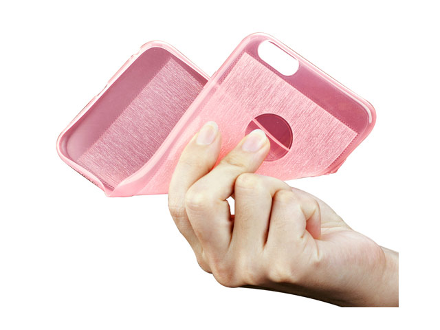 Чехол Vouni Cystal Shinning для Apple iPhone 6/6S (розовый, гелевый)