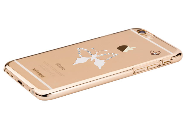 Чехол RGBMIX X-Fitted Classic Butterfly для Apple iPhone 6/6S (золотистый, пластиковый)