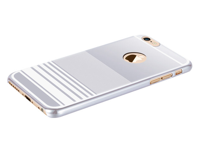Чехол RGBMIX X-Fitted Grace Leaf для Apple iPhone 6/6S (серебристый, пластиковый)