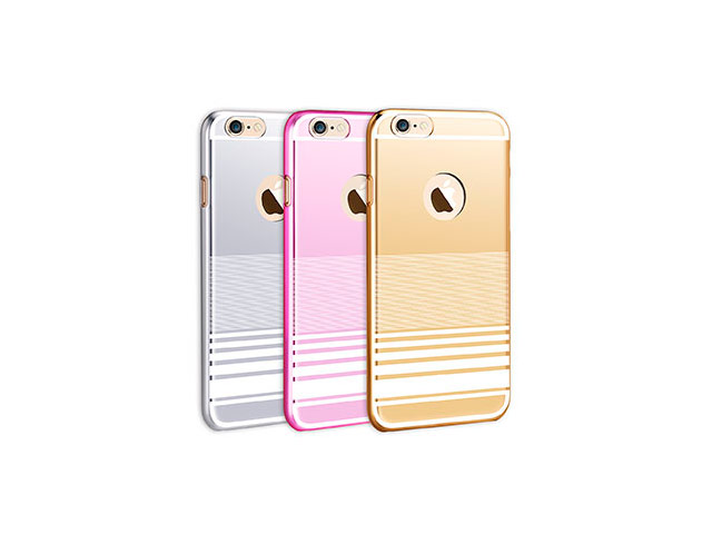 Чехол RGBMIX X-Fitted Grace Leaf для Apple iPhone 6/6S (золотистый, пластиковый)
