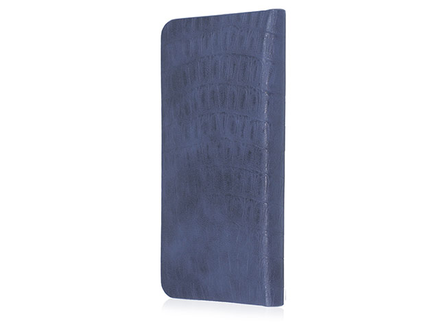 Кошелек Just Must Croco Wallet Collection (синий, кожаный, валютник, размер M)