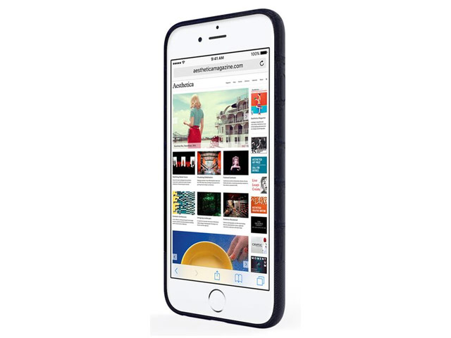 Чехол Just Must Croco IV Series для Apple iPhone 6/6S (черный, кожаный)
