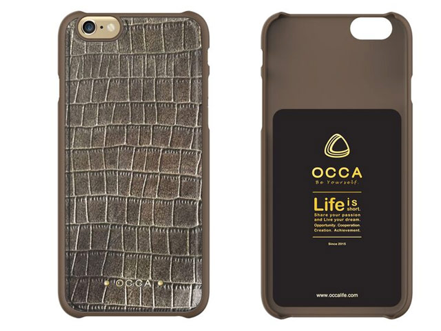 Чехол Occa Skin Collection для Apple iPhone 6/6S (коричневый, кожаный)
