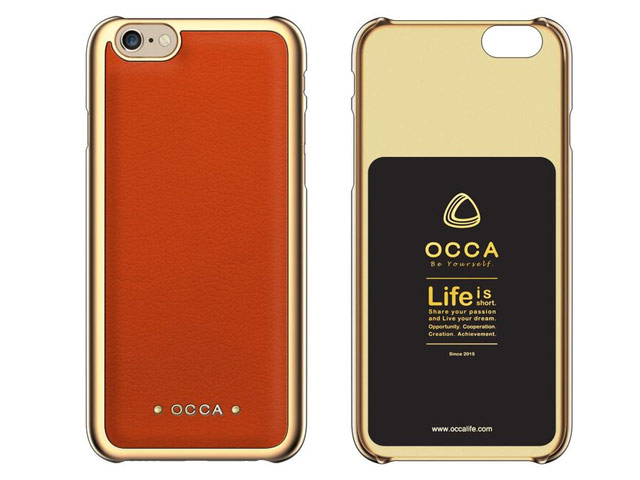 Чехол Occa Absolute Collection для Apple iPhone 6/6S (оранжевый, кожаный)