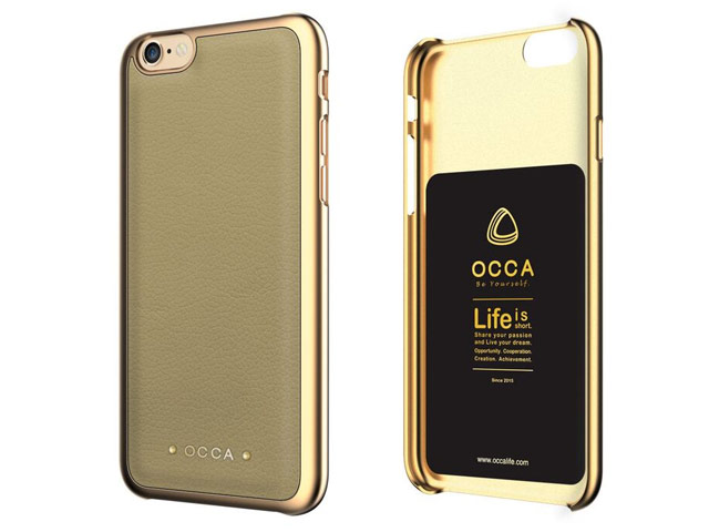 Чехол Occa Absolute Collection для Apple iPhone 6/6S (бежевый, кожаный)