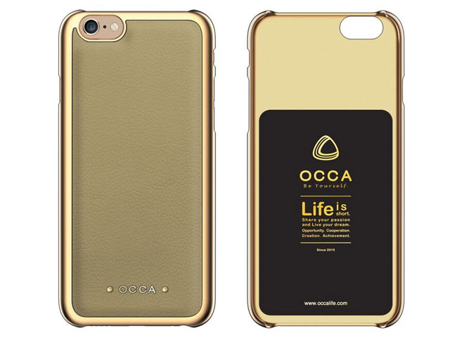 Чехол Occa Absolute Collection для Apple iPhone 6/6S (бежевый, кожаный)
