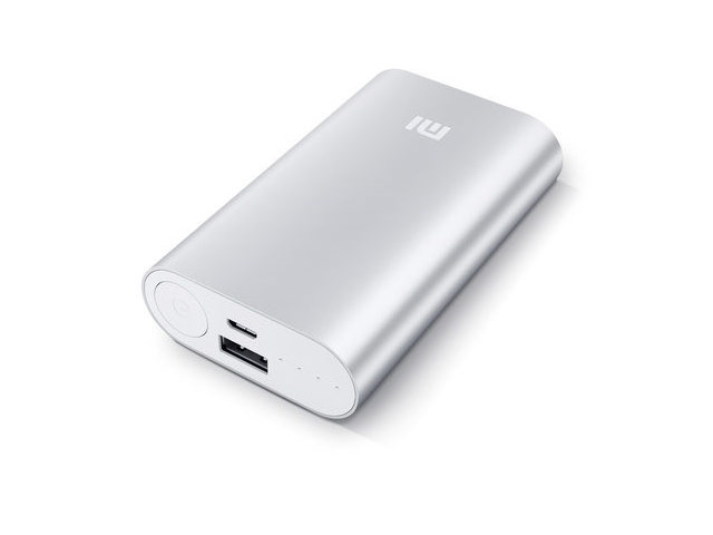 Внешняя батарея Xiaomi Mi Power Bank универсальная (10000 mAh, серебистая, алюминиевая)