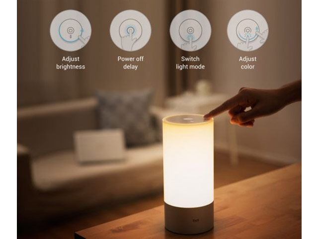 Настольная лампа Xiaomi YeeLight (светодиодная, bluetooth, белая)