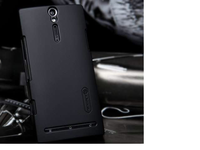 Чехол Nillkin Hard case для Sony Xperia S LT26i (черный, пластиковый)