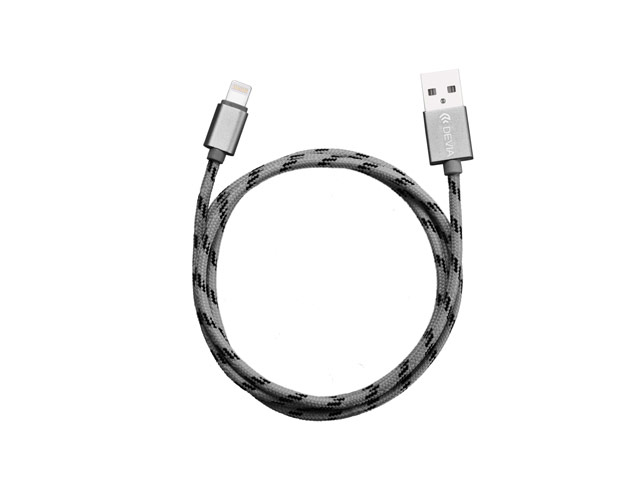 USB-кабель Devia Fashion Cable универсальный (Lightning, 1 метр, серый)