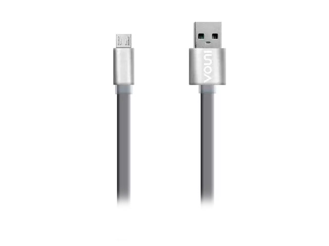USB-кабель Vouni Vivan Cable универсальный (microUSB, 1 метр, серый)