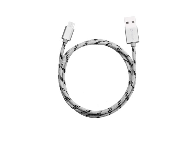 USB-кабель Devia Fashion Cable универсальный (USB Type C, 1 метр, серый)