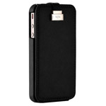 Чехол X-doria Dash Flip case для Apple iPhone 4/4S (черный, кожанный)