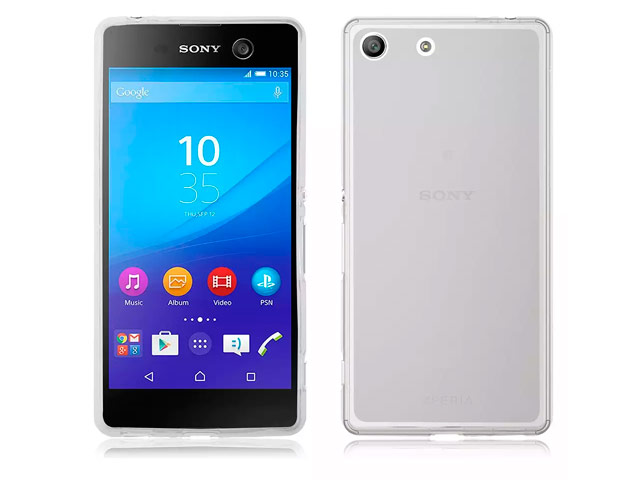 Чехол Yotrix UltrathinCase для Sony Xperia M5 (прозрачный, гелевый)