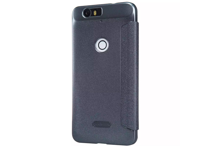 Чехол Nillkin Sparkle Leather Case для Huawei Nexus 6P (темно-серый, винилискожа)