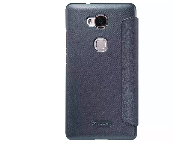 Чехол Nillkin Sparkle Leather Case для Huawei Honor 5X (темно-серый, винилискожа)