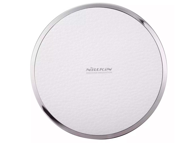 Беспроводное зарядное устройство Nillkin Magic Disk III (белое, кожаное, стандарт QI)