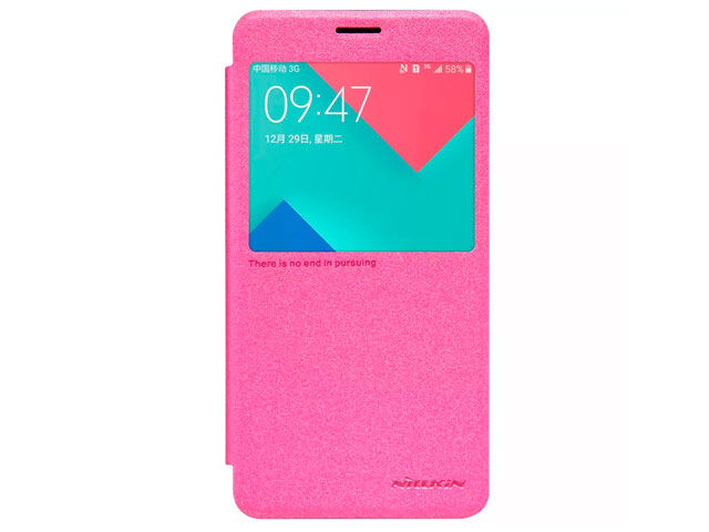 Чехол Nillkin Sparkle Leather Case для Samsung Galaxy A5 A510F (розовый, винилискожа)