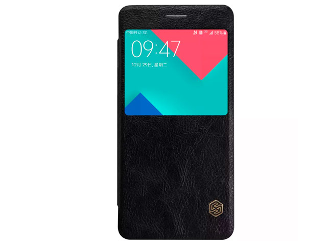 Чехол Nillkin Qin leather case для Samsung Galaxy A5 A510F (черный, кожаный)