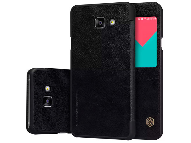 Чехол Nillkin Qin leather case для Samsung Galaxy A5 A510F (черный, кожаный)