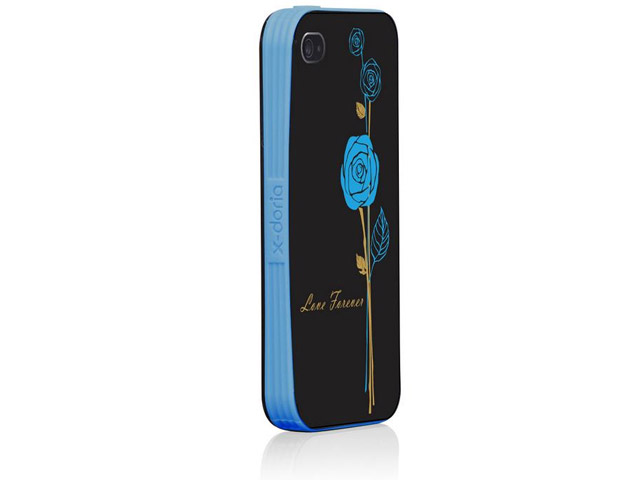 Чехол X-doria Verge Icon Case для Apple iPhone 4/4S (голубой/розовый)